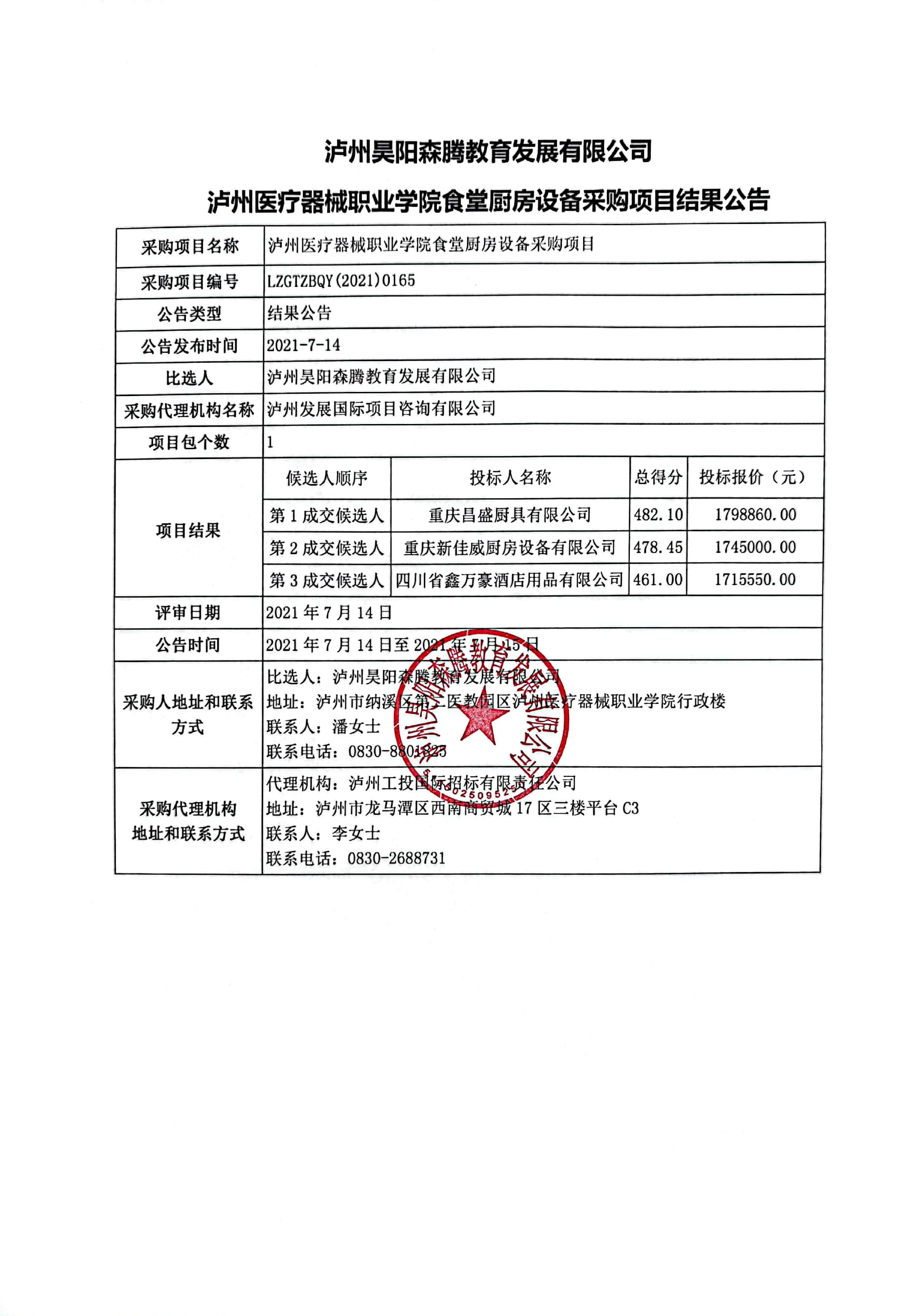 瀘州醫(yī)療器械職業(yè)學院食堂廚房設(shè)備采購項目結(jié)果公告.jpg